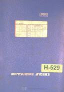 Hitachi Seiki-Hitachi Seiki 4AII, Turret Lathe, Parts List Manual Year (1969)-4AII-02